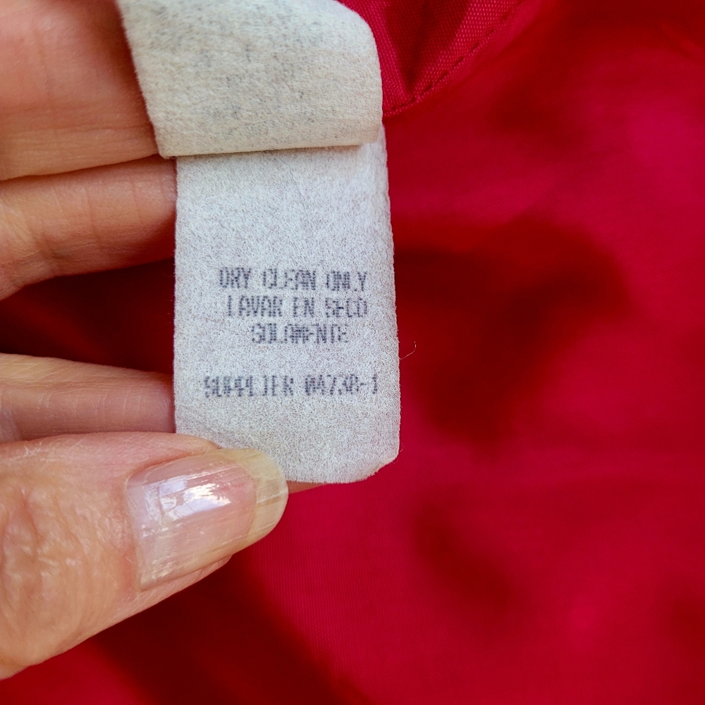 Worthington Red Wool Blend Full Length Double-Breasted Coat. Size 8 - Picture 10 of 11